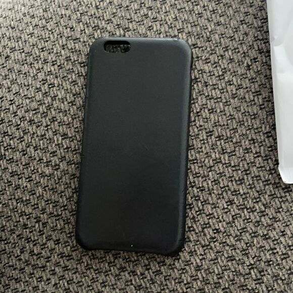 black apple leather iphone 6s phone case - Picture 1 of 3